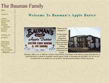 Tablet Screenshot of baumanfamily.com